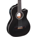 Ortega Family Series Pro RCE145BK Thinline Ae Nylon Guitar Gloss Black. Fixed Price $499.99.