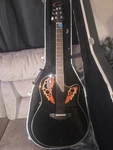 Ovation Standard Elite 2778AX Acoustic-electric Black W/ Rosewood & Case. Fixed Price $850.00.