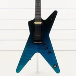 Dean Custom Shop Usa Ml Exclusive Electric Guitar, Flamed Trans Blue Black Fade. Fixed Price $5975.00.