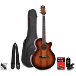 Mitchell MX430 Spalted Maple Acoustic-electric Guitar Pack Whiskey Burst. Fixed Price $599.99.