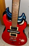 Samick Silvertone Double Cutaway Electric Guitar. Fixed Price $120.00.
