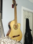Lucero LC150SCE Spruce/sapele Cutaway Acoustic-electric Classical Guitar Natural. Fixed Price $300.00.