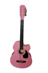 Main Street Guitar MAS38PNK Inch Acoustic Cutaway Finish Cool!. Fixed Price $99.00.
