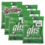 6 Sets! Ghs Light Bright Bronze Acoustic BB30L 12-54. Fixed Price $43.55.