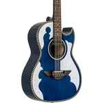 H Jimenez LBQ4E Patron Acousticelectric Bajo Quinto Transparent Blue. Fixed Price $929.00.