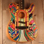 Fender Acoustasonic Telecaster Custom Guitar " River Runs Through #4. Fixed Price $1399.99.