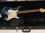 Fender Squier Stratocaster Blk./wh. Electric Guitar W/ Gator Case & Autographs. Fixed Price $299.95.