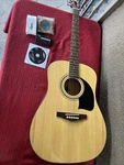 Lyon By George Washburn Acoustic Guitar Model LG1PAK. Fixed Price $199.00.