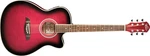 Oscar Schmidt Oace Auditorium Acoustic/electric Guitar In Flame Trans Purple .... Fixed Price $275.99.