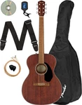Fender CC-60S Solid Top Concert Acoustic Guitar All Mahogany W/ Gig Bag. Fixed Price $249.99.
