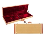 Free Shipping! Plush Tweed Hard Case 4 Electric Guitar Fender, Gibson, Ibanez. Fixed Price $174.48.