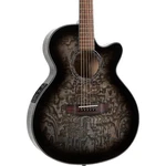 Mitchell Exotic Series A/e Quilted Ash Burl Midnight Black Edge Burst. Fixed Price $429.99.