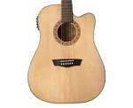 Washburn WD7SCE Harvest Dreadnought Cutaway A/e Guitar - Natural Open Box. Fixed Price $329.99.
