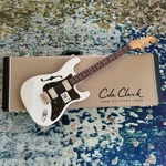 Cole Clark Hb-hh-b-wht Hollow Baby Electric Guitar, Black Plate, White, Namm. Fixed Price $2299.00.