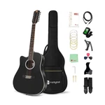 Vangoa Left Handed 12 String Guitar Acoustic Electric Cutaway 42 Inch Full Si.... Fixed Price $359.61.