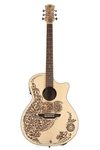 Luna Henna Oasis, Select Spruce Acoustic-electric Guitar Open Pore Natural. Fixed Price $399.00.