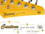 Custom Classic Headstock Waterslide Decals For Electric Guitars. Fixed Price $11.99.