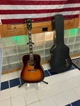 Vintage Acoustic Electric Guitar Gibson J-160-E Sunburst With Hard Case. Fixed Price $2298.00.