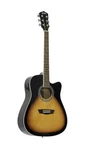 Acoustic Electric Guitar Washburn Vintage 6 String Tobacco Sunburst Series Right. Fixed Price $299.99.