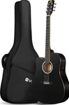 Vangoa VGK-7545R Black Acoustic-electric Guitar W/gig Bag, Strap New. Fixed Price $59.95.