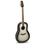 Ovation Ultra E-acoustic Guitar 1516SSM Mid/non-cutaway, Silver Shadow. Fixed Price $799.00.