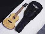 Luna Tattoo Concert Spruce Ukulele W/ Gig Bag Uke New - Laser Etch. Fixed Price $104.99.