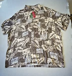 David Taylor Hawaiian Shirt Mens Brown Palm Tree Island Print 4 Xlarge. Fixed Price $19.97.