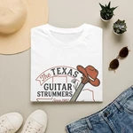 Texas Guitar Strummers T-shirt Acoustic Cowboy Hat Design. Fixed Price $16.83.