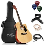 Full-size Cutaway Thinline Acoustic-electric Guitar With Gig Bag & Eq. Fixed Price $119.99.