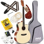 Pyle 41'' 6-STRING Electric Acoustic Guitar (nature Color, Matt Finish). Fixed Price $136.99.