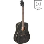 J.n Guitars Yak-d Yakisugi Series Dreadnought Acoustic Dog Hair Black. Fixed Price $269.45.