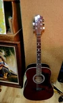 Randy Jackson Studio Series 2014 Electric Acoustic Guitar - Glittery Maroon. Fixed Price $125.00.