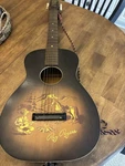Vtg 1954 Harmony Roy Rogers Acoustic Guitar Campfire Cowboy Horse Design W/ Case. Fixed Price $425.00.
