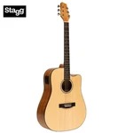 Stagg Spruce Top Dreadnought Cutaway Acoustic Electric Guitar SA25 Dce. Fixed Price $239.99.
