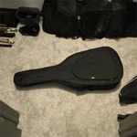 Harmonia D-076/38 Dreadnought Acoustic Guitar String Black With Gig Bag. Fixed Price $45.00.