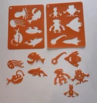 Crayola Glow Station Day & Night Replacement Alien Sea Creature Stencils. Fixed Price $5.00.