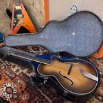 Vintage 1953 Hofner President *1ST Year* Brunette Acoustic Archtop Guitar W Ohsc. Fixed Price $1739.57.