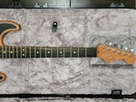 2021 Fender American Acoustasonic Stratocaster Electric Guitar - Black With Case. Fixed Price $1395.00.