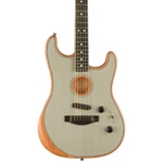 Fender American Acoustasonic Stratocaster In Transparent Blue. Fixed Price $1999.99.