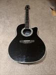 Ovation Legend 1717 Acoustic-electric Guitar Black, 1989 Usa Made With Case. Fixed Price $1000.00.