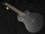 Classical Guitar Ortega Rtpstd-sbk Thin Body Elegant Tourplayer Black & Gig Bag. Fixed Price $1078.00.