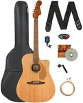 Fender Redondo Player Acoustic-electric Guitar Natural W/ Gig Bag. Fixed Price $399.99.