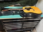 Guild D35-NT Acoustic Guitar With Martin Hardshell Case, Vintage. Fixed Price $1000.00.