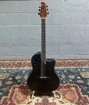 Ovation Applause AE44-5S Mid-depth Acoustic-electric Guitar Black Satin. Fixed Price $404.00.