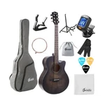 40 Inch Acoustic Premium Solid Spruce Top Cutaway Acustica Guitarra Bu.... Fixed Price $176.88.