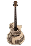 Luna Henna Paradise, Select Spruce Acoustic-electric Guitar Open Pore Natural. Fixed Price $399.00.