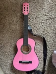 Music Alley MA-51 Classical Guitar 6 String Standard Pink With Gig Bag. Fixed Price $75.00.