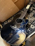 Ovation 2771AX-5 E-acoustic Guitar Standard Balladeer Deep Contour Cutaway-black. Fixed Price $1128.00.