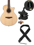 Ibanez AE275BTLGS + Snark ST-8 Re Dunlop PVP101 Levy's M8POLYA-BLK Valu. Fixed Price $815.01.