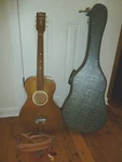 Vintage Jackson Guldan Acoustic Guitar W/case Chris Adustomatic #40232 Usa. Fixed Price $300.00.